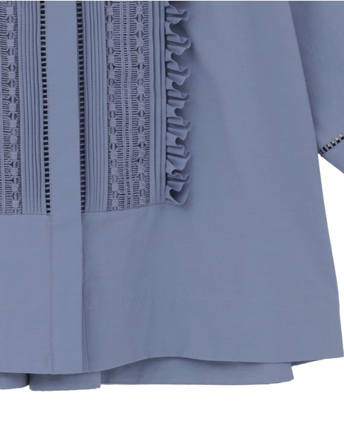 【MARILYN MOON/マリリンムーン】フロントフリルブラウス（4261-137） 詳細画像 ブルー 5