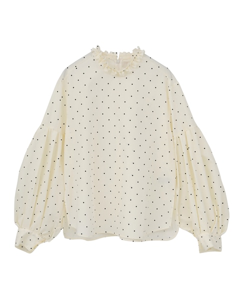 【MARILYN MOON/マリリンムーン】ブラウス（4261-142） 詳細画像 アイボリー×ブラック 1