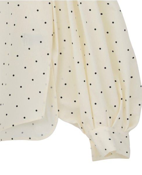 【MARILYN MOON/マリリンムーン】ブラウス（4261-142） 詳細画像 アイボリー×ブラック 4