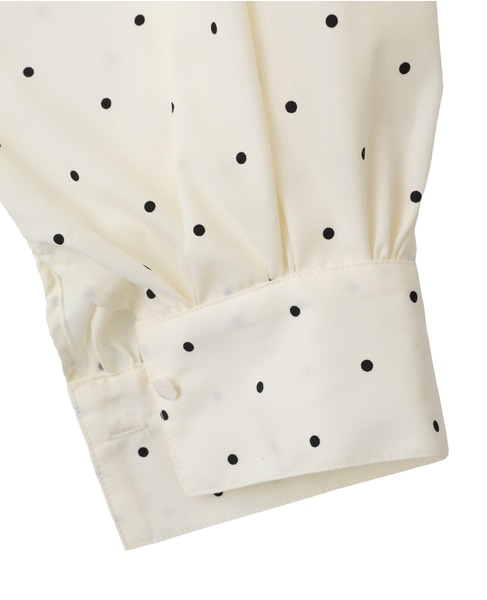 【MARILYN MOON/マリリンムーン】ブラウス（4261-142） 詳細画像 アイボリー×ブラック 7