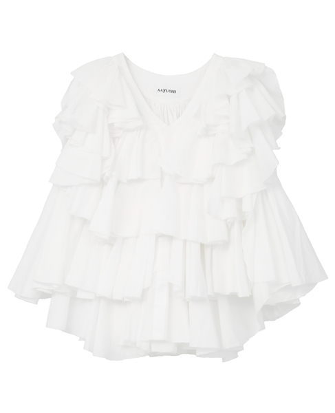 【AAYUSHI/アユーシ】ブラウス（SFN0715） 詳細画像 ホワイト 1