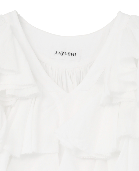 【AAYUSHI/アユーシ】ブラウス（SFN0715） 詳細画像 ホワイト 3