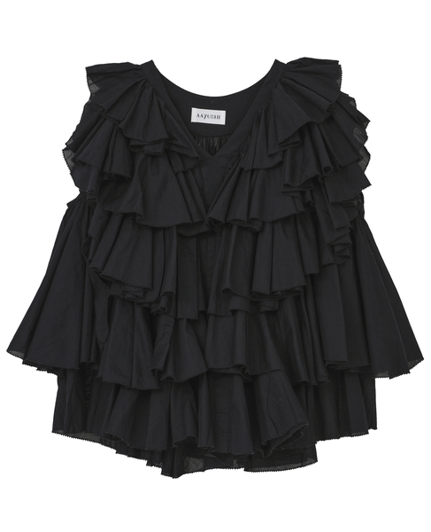 【AAYUSHI/アユーシ】ブラウス（SFN0715） 詳細画像 ブラック 1