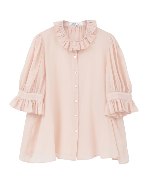 【Bilitis dix-sept ans/ビリティス・ディセッタン】Parisiennen Blouse 詳細画像 ピンク 1