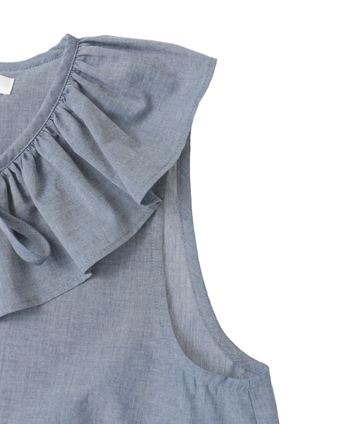 【Bilitis dix-sept ans/ビリティス・ディセッタン】Big Collar Tops 詳細画像 インディゴ 4