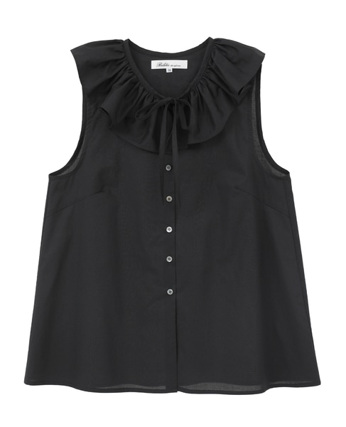 【Bilitis dix-sept ans/ビリティス・ディセッタン】Big Collar Tops 詳細画像 ブラック 1