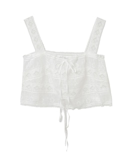 【Bilitis dix-sept ans/ビリティス・ディセッタン】Lace Combination Camisole