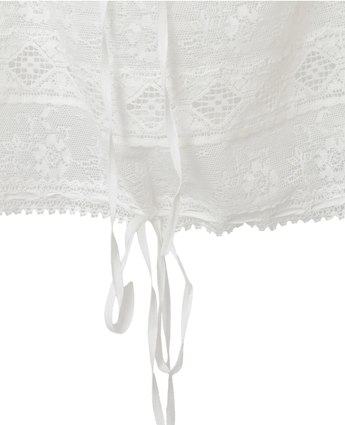 【Bilitis dix-sept ans/ビリティス・ディセッタン】Lace Combination Camisole 詳細画像 ホワイト 6