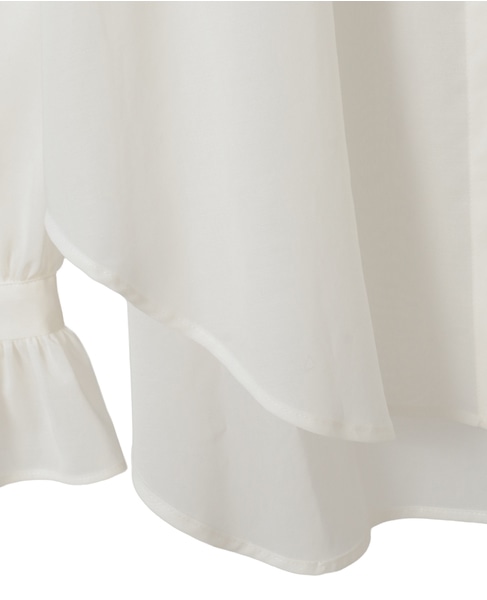 【Bilitis dix-sept ans/ビリティス・ディセッタン】Voile Relax Blouse 詳細画像 ホワイト 5