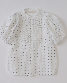 《別注カラーあり》【MARILYN MOON/マリリンムーン】フロントフリルブラウス（4262-160）