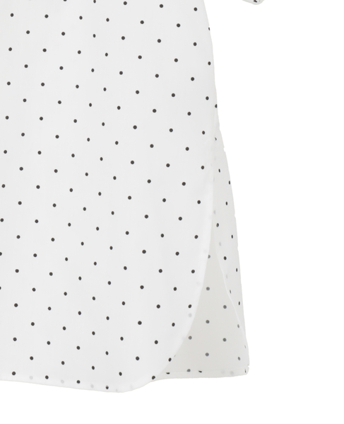 《別注カラーあり》【MARILYN MOON/マリリンムーン】フロントフリルブラウス（4262-160） 詳細画像 【別注】ホワイト×ブラック 5