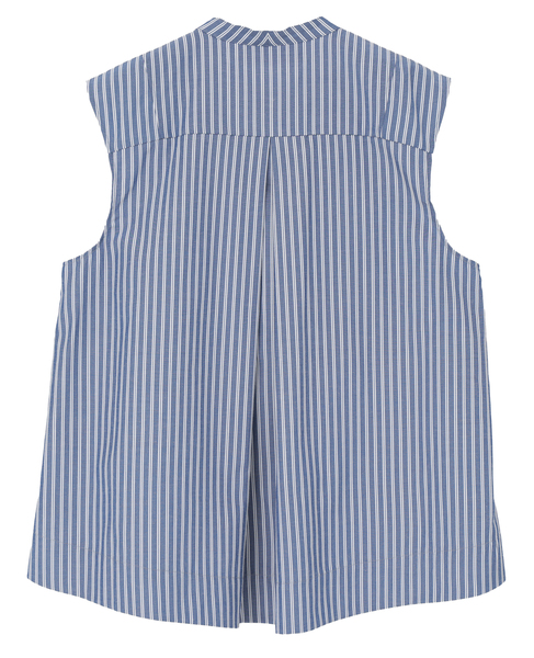 【MARILYN MOON/マリリンムーン】フロントフリルブラウス（4262-159） 詳細画像 ネイビー&times;ホワイト 2