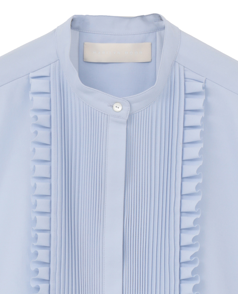 【MARILYN MOON/マリリンムーン】フロントフリルブラウス（4262-168） 詳細画像 サックス 3