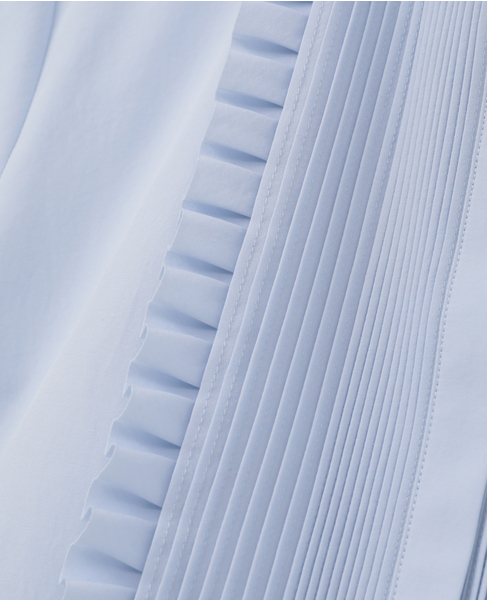 【MARILYN MOON/マリリンムーン】フロントフリルブラウス（4262-168） 詳細画像 サックス 8