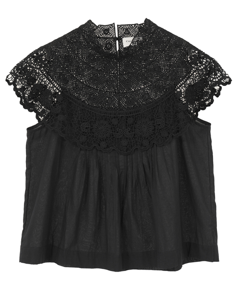 【CHOKLATE PARIS/チョコレート・パリ】レースブラウス 詳細画像 ブラック 1