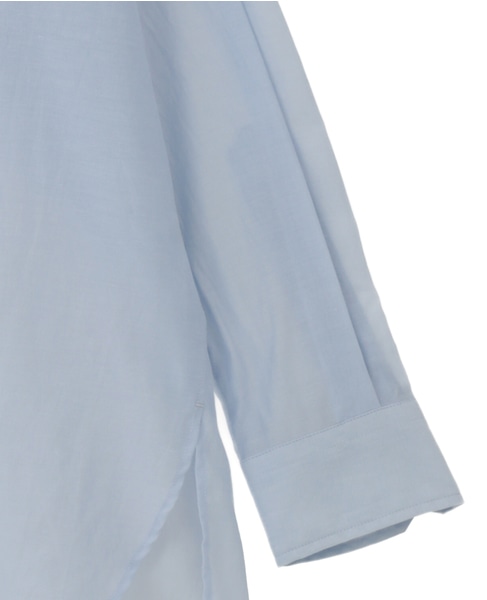 【TICCA/ティッカ】コットンシルクスクエアビッグシャツ（TBFS-113） 詳細画像 サックス 4