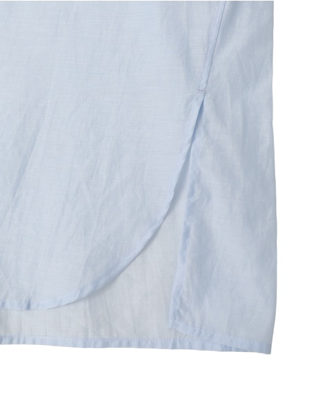 【TICCA/ティッカ】コットンシルクスクエアビッグシャツ（TBFS-113） 詳細画像 サックス 6