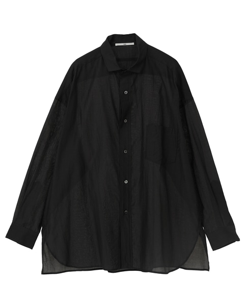 【TICCA/ティッカ】コットンシルクスクエアビッグシャツ（TBFS-113） 詳細画像 チャコールグレー 1