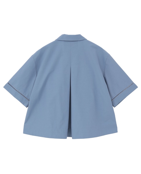 【MARILYN MOON/マリリンムーン】フロントフリルシャツ（4261-137） 詳細画像 サックス 2