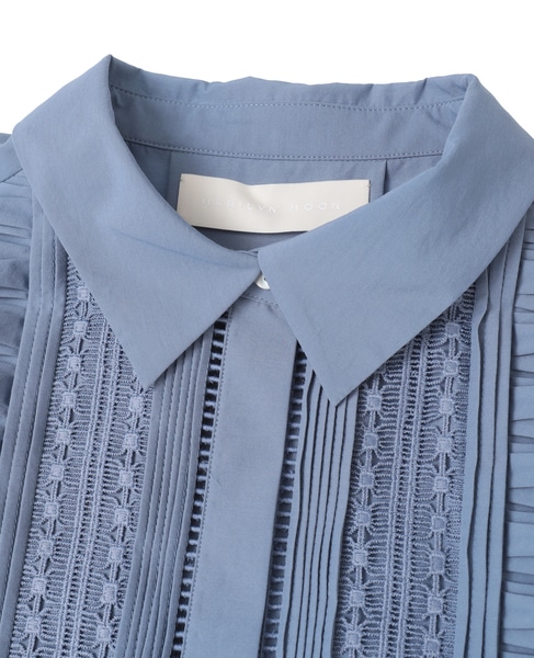 【MARILYN MOON/マリリンムーン】フロントフリルシャツ（4261-137） 詳細画像 サックス 3