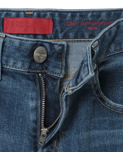 【RED CARD/レッドカード】デニムパンツ（35th Anniv.Wide） 詳細画像 ブルー(akira-Vintage Mid) 4