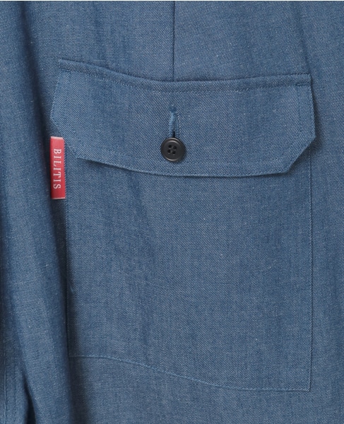 【Bilitis dix-sept ans/ビリティス・ディセッタン】Denim All in One 詳細画像 インディゴ 9