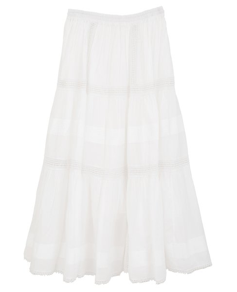 【AAYUSHI/アユーシ】スカート（SGN0524） 詳細画像 ホワイト 1