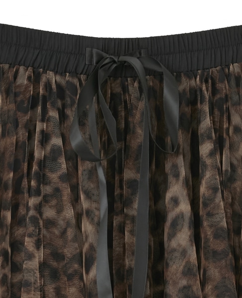 【CHOKLATE PARIS/チョコレート・パリ】レオパードチュールスカート（CK08077-5） 詳細画像 レオパード 3