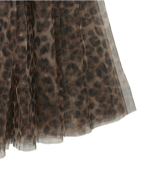 【CHOKLATE PARIS/チョコレート・パリ】レオパードチュールスカート（CK08077-5） 詳細画像 レオパード 4