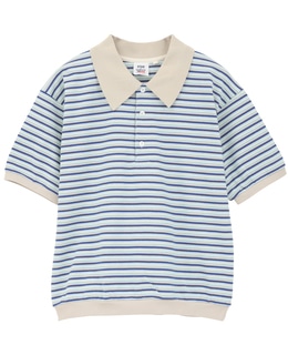 【STAR&STRIPE/スターアンドストライプ】ボーダーポロニット（SSMD-199M）