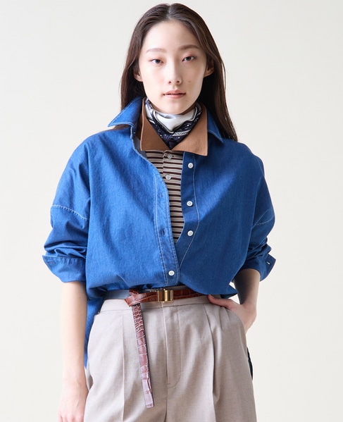 【STAR&STRIPE/スターアンドストライプ】ボーダーポロニット（SSMD-199M） 詳細画像 ブラウン 2