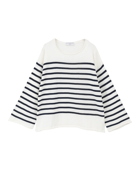 【TRICOTS JEAN MARC/トリコットジーンマルク】ボーダーニット（NIKITI） 詳細画像 ホワイト×ネイビー 1