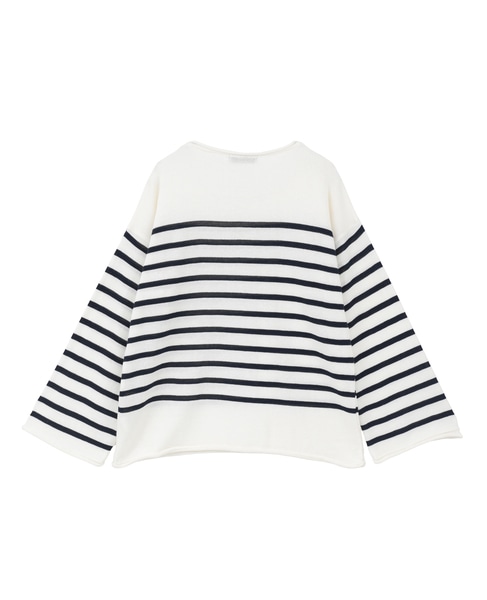 【TRICOTS JEAN MARC/トリコットジーンマルク】ボーダーニット（NIKITI） 詳細画像 ホワイト×ネイビー 2