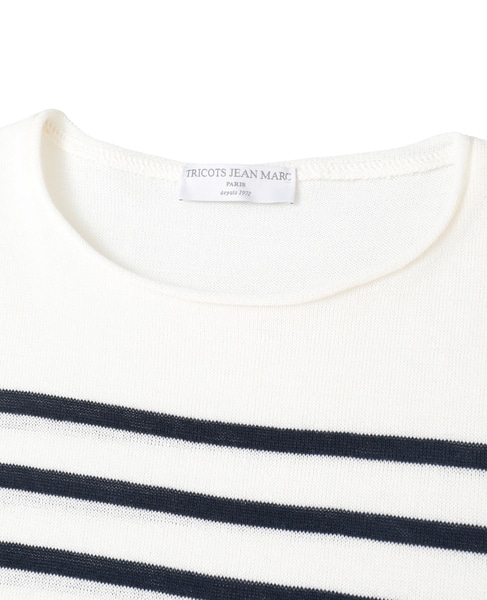 【TRICOTS JEAN MARC/トリコットジーンマルク】ボーダーニット（NIKITI） 詳細画像 ホワイト×ネイビー 3