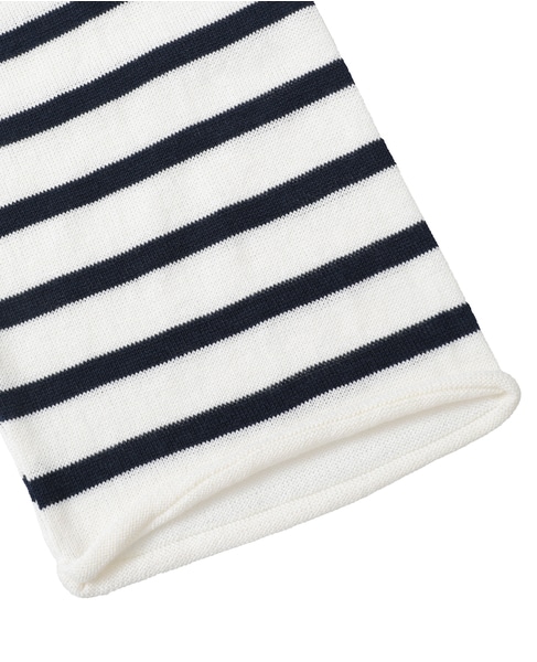 【TRICOTS JEAN MARC/トリコットジーンマルク】ボーダーニット（NIKITI） 詳細画像 ホワイト×ネイビー 4