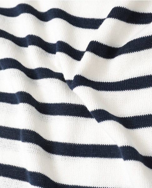 【TRICOTS JEAN MARC/トリコットジーンマルク】ボーダーニット（NIKITI） 詳細画像 ホワイト×ネイビー 6