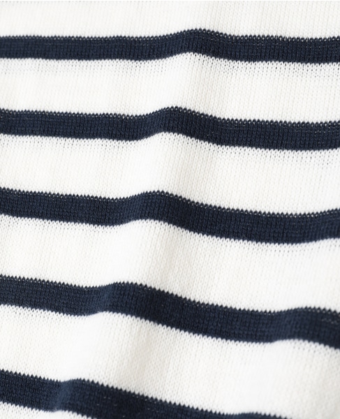 【TRICOTS JEAN MARC/トリコットジーンマルク】ボーダーノースリーブニット（COHI） 詳細画像 ホワイト×ネイビー 6