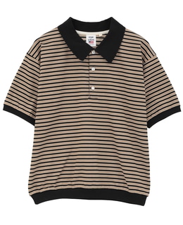 【STAR&STRIPE/スターアンドストライプ】ボーダーポロニット