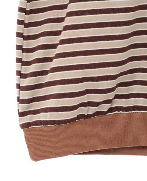 【STAR&STRIPE/スターアンドストライプ】ボーダーポロニット 詳細画像 ブラウン 5