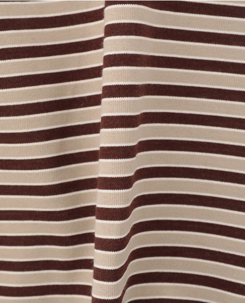 【STAR&STRIPE/スターアンドストライプ】ボーダーポロニット 詳細画像 ブラウン 7