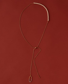 【ADER.bijoux/アデルビジュー】CUTSTEEL sparkle pearl raliet