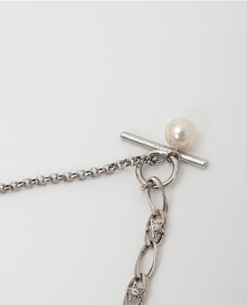 【ADER.bijoux/アデルビジュー】TINY STAR grigri 2way short necklace 詳細画像 シルバー 5