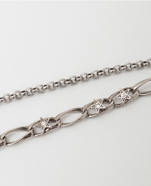 【ADER.bijoux/アデルビジュー】TINY STAR grigri 2way short necklace 詳細画像 シルバー 6