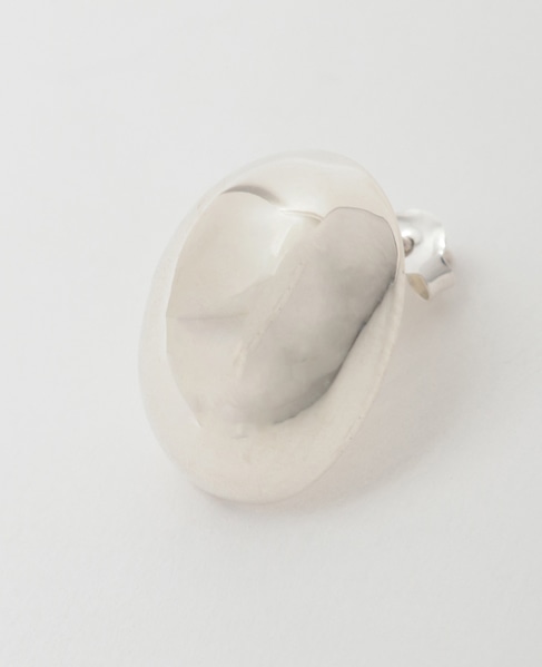 【quip queint/クィップクエイント】bowling studs oval pierce 詳細画像 シルバー 3