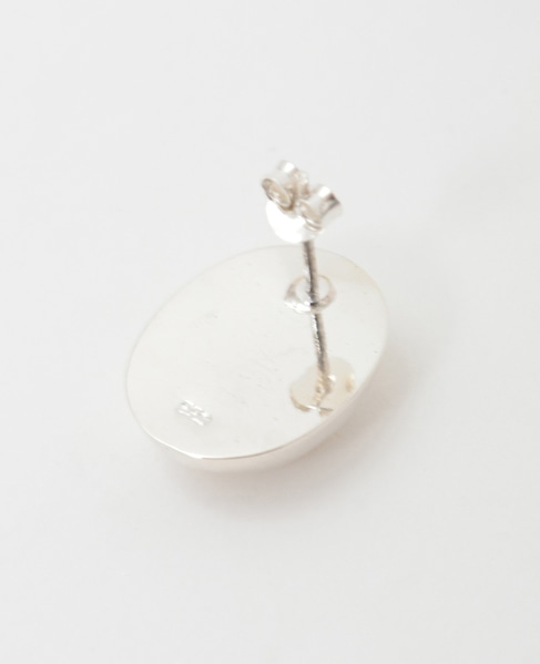 【quip queint/クィップクエイント】bowling studs oval pierce 詳細画像 シルバー 4