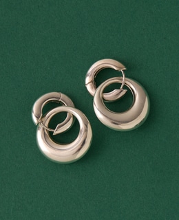 【quip queint/クィップクエイント】trive double hoop pierce