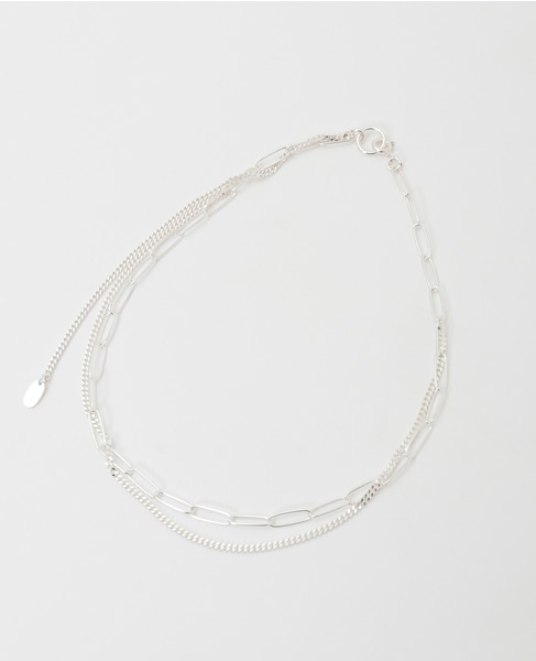 【quip queint/クィップクエイント】two chain necklace 詳細画像 シルバー 2