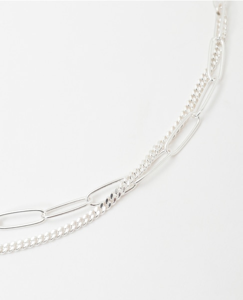 【quip queint/クィップクエイント】two chain necklace 詳細画像 シルバー 3
