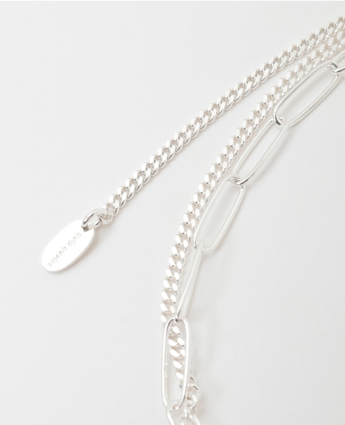 【quip queint/クィップクエイント】two chain necklace 詳細画像 シルバー 5