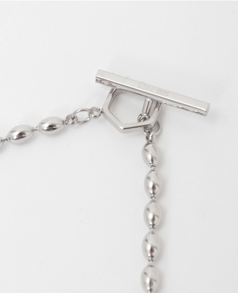 【SOAC/ソーク】Drop Chain Long Necklace 詳細画像 シルバー 2